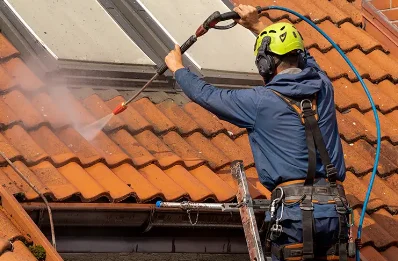 Démoussage et hydrofuge de toiture à Plélauff